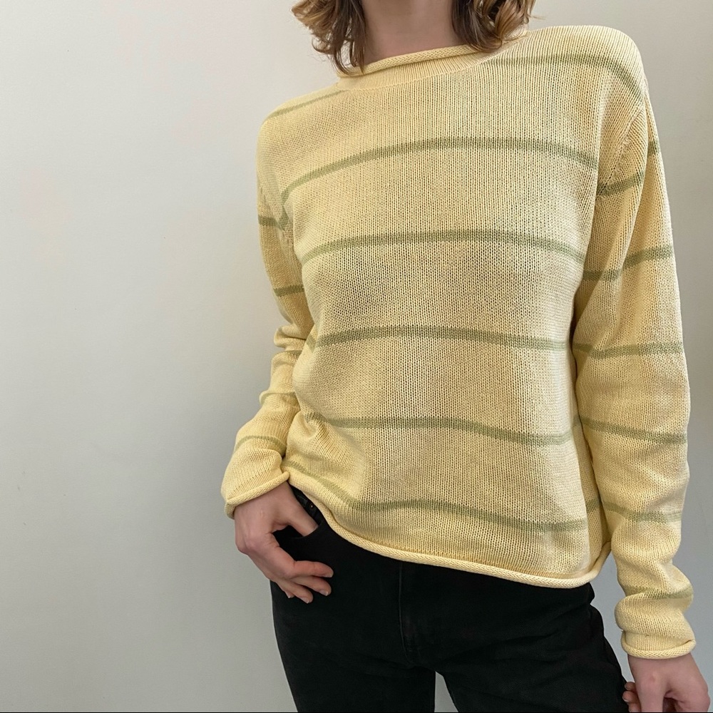 Yellow Christopher & Banks Sweater-Size M (EUC)